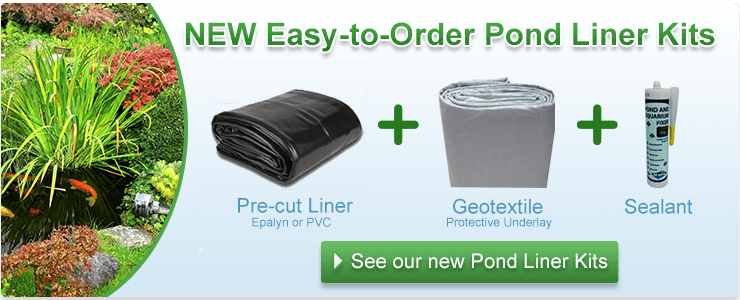 Pond liner kit banner