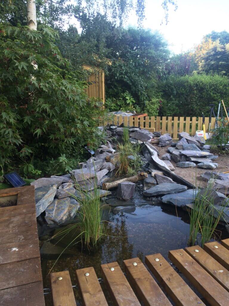 Epalyn 0.75mm pond liner supplied to customer and this is the pond he created